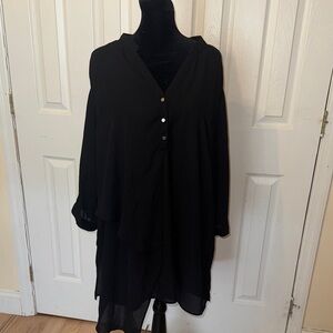 Elegant Black Women's Blouse
